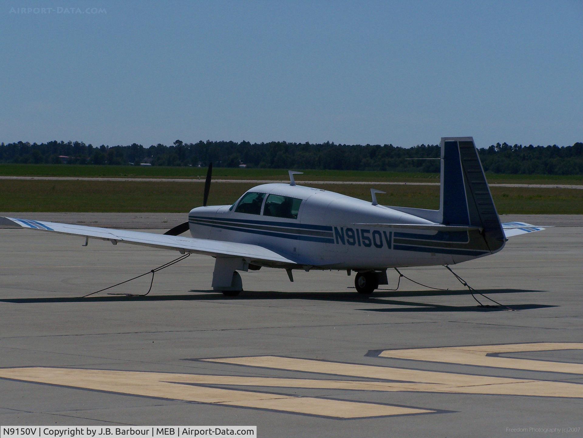 N9150V, 1969 Mooney M20F Executive C/N 690038, All lone on the tarmack