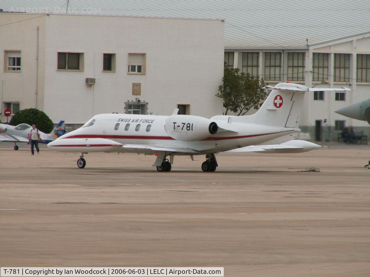 T-781, 1976 Learjet 35A C/N 35A-068, Lear Jet/Swiss AF/San Javier,Murcia.