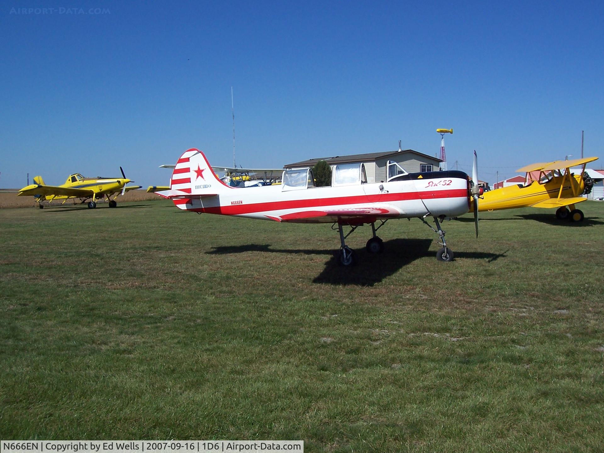 N666EN, 1990 Yakovlev Yak-52 C/N 9010409, Hector MN Flight Breakfast