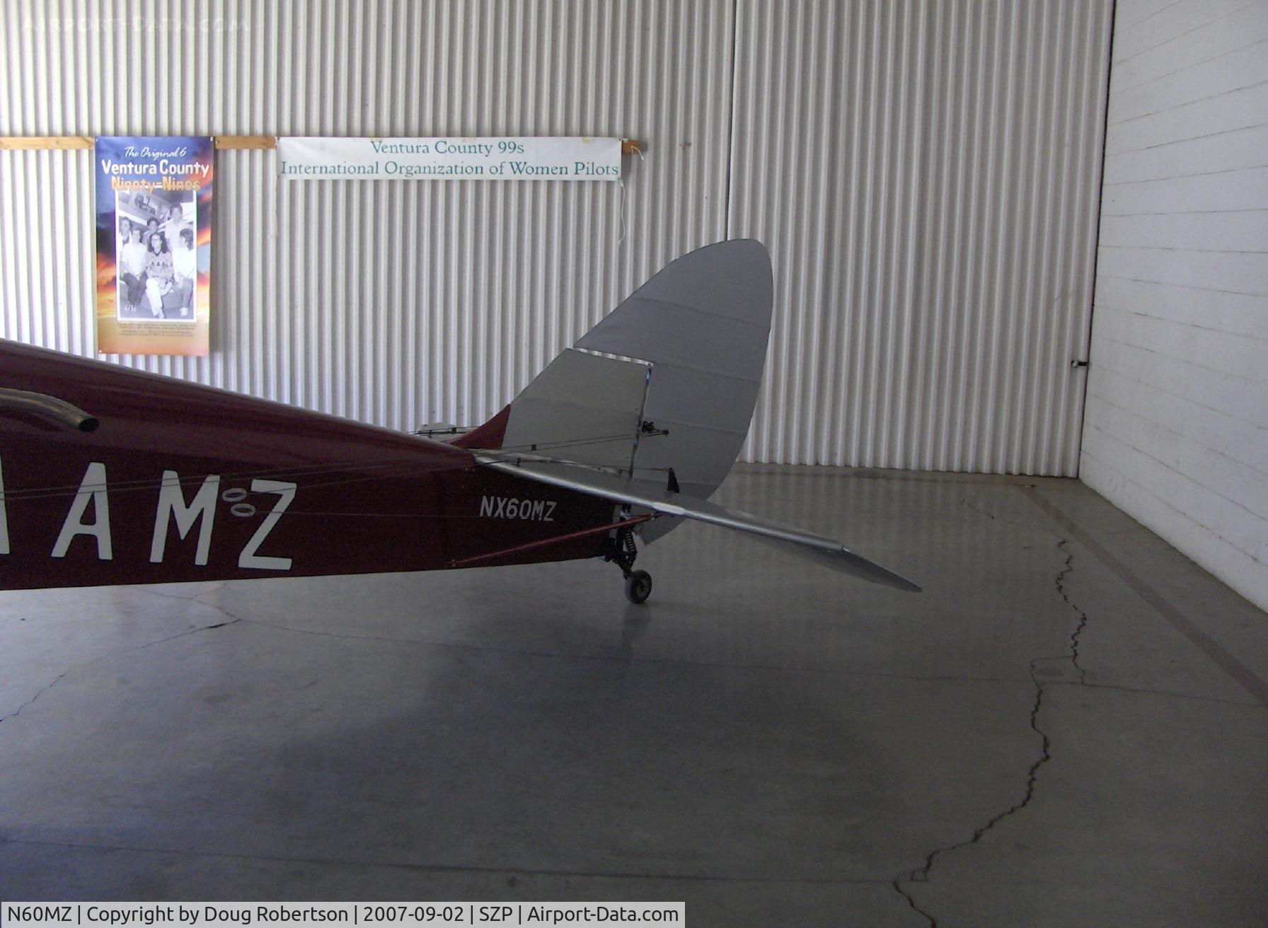 N60MZ, 1930 De Havilland DH-60G Gypsy Moth C/N 1293, 1930 DeHavilland GIPSY MOTH DH.60G, DeHavilland Gipsy II 120 Hp, tail