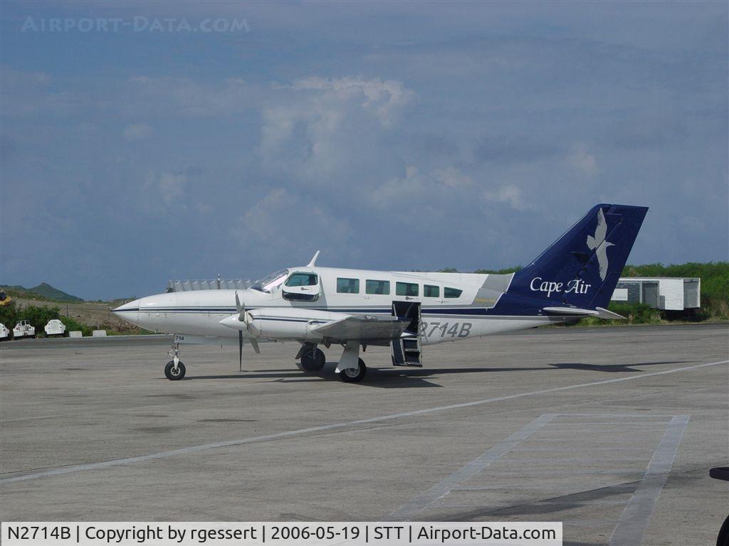 N2714B, Cessna 402C C/N 402C0210, Cape Air SJU to STT