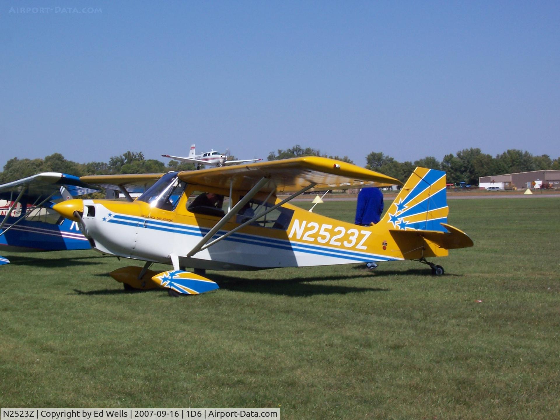 N2523Z, 1977 Bellanca 8KCAB Decathlon C/N 337-77, Hector MN Flight Breakfast
