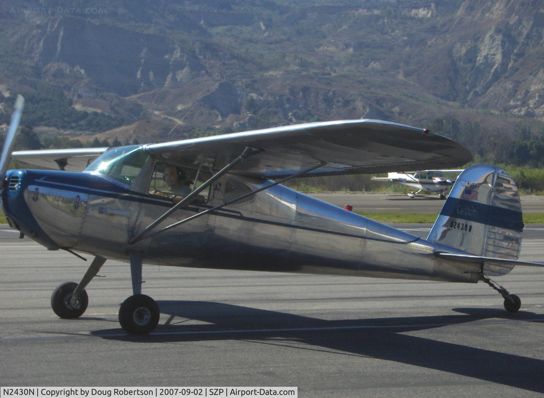 N2430N, 1947 Cessna 140 C/N 12682, 1947 Cessna 140, Continental C85 85 Hp, taxi