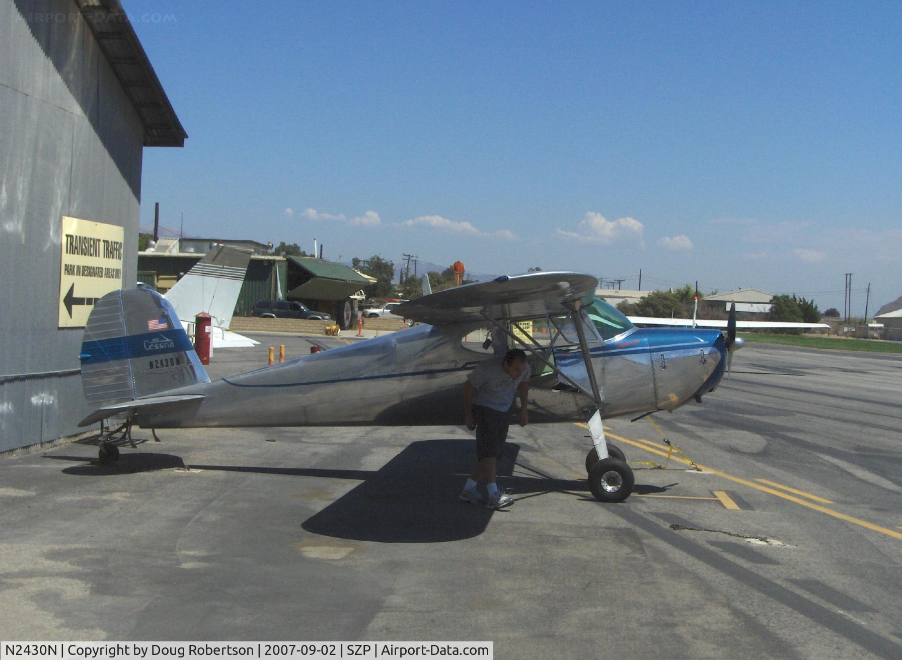 N2430N, 1947 Cessna 140 C/N 12682, 1947 Cessna 140, Continental C85 85 Hp