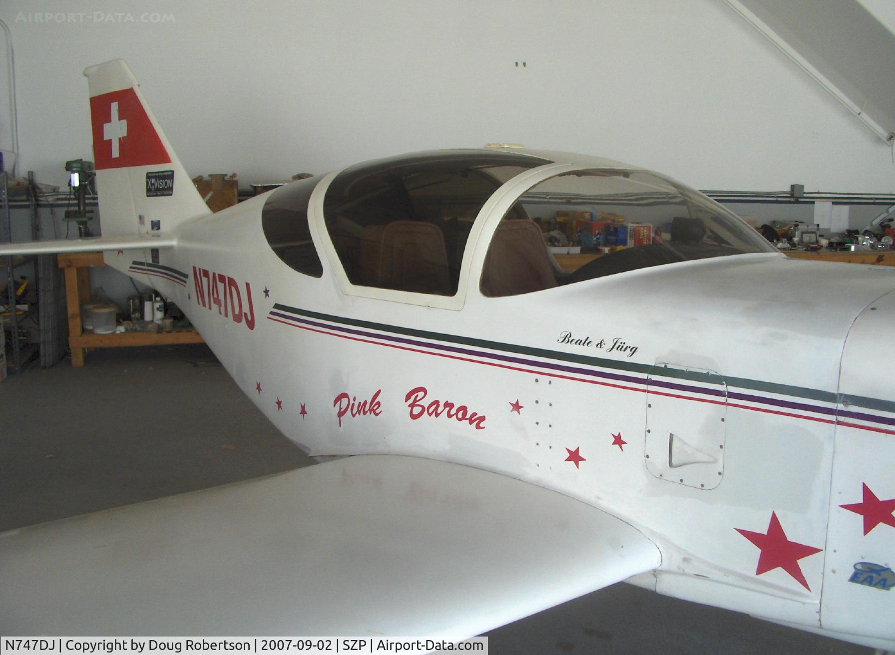 N747DJ, 1989 Stoddard-Hamilton Glasair RG C/N 790, 1989 Eigenbau GLASAIR RG, Lycoming O-320, tri-blade prop, 'Pink Baron'