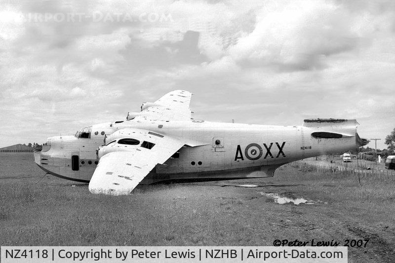 NZ4118, 1945 Short S.25 Sunderland V C/N ex RN306, airframe sold for scrap by Jan65
