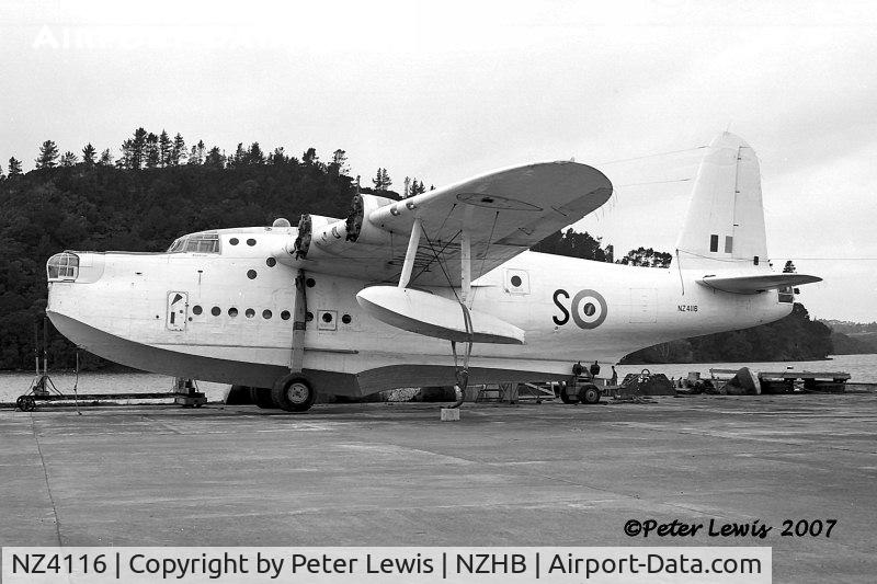 NZ4116, 1943 Short S.25 Sunderland V C/N ex EJ167, WFU, sold to Australian Aircraft Sales, Sydney  & scrapped at Hobsonville