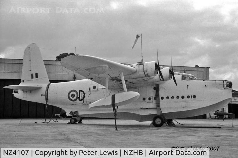 NZ4107, 1945 Short S.25 Sunderland V C/N ex VB883, sold to Australian Aircraft Sales, Sydney  & scrapped at Hobsonville