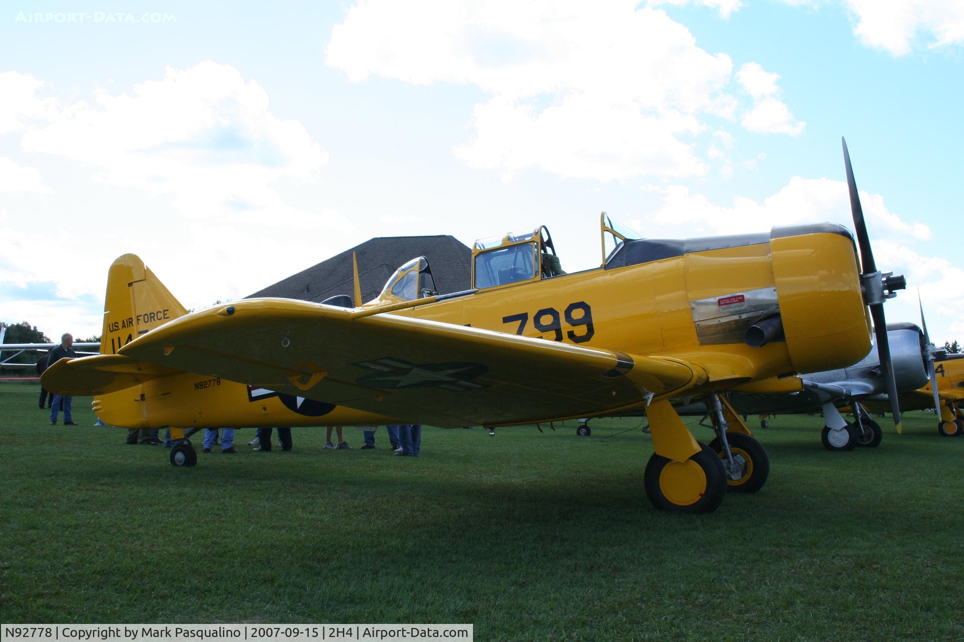 N92778, North American AT-6G Texan C/N 182-486 (51-14799), North American AT-6G