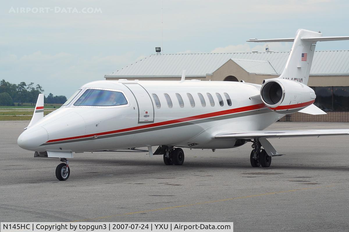 N145HC, Learjet 45 C/N 231, Ready to depart from Ramp III.