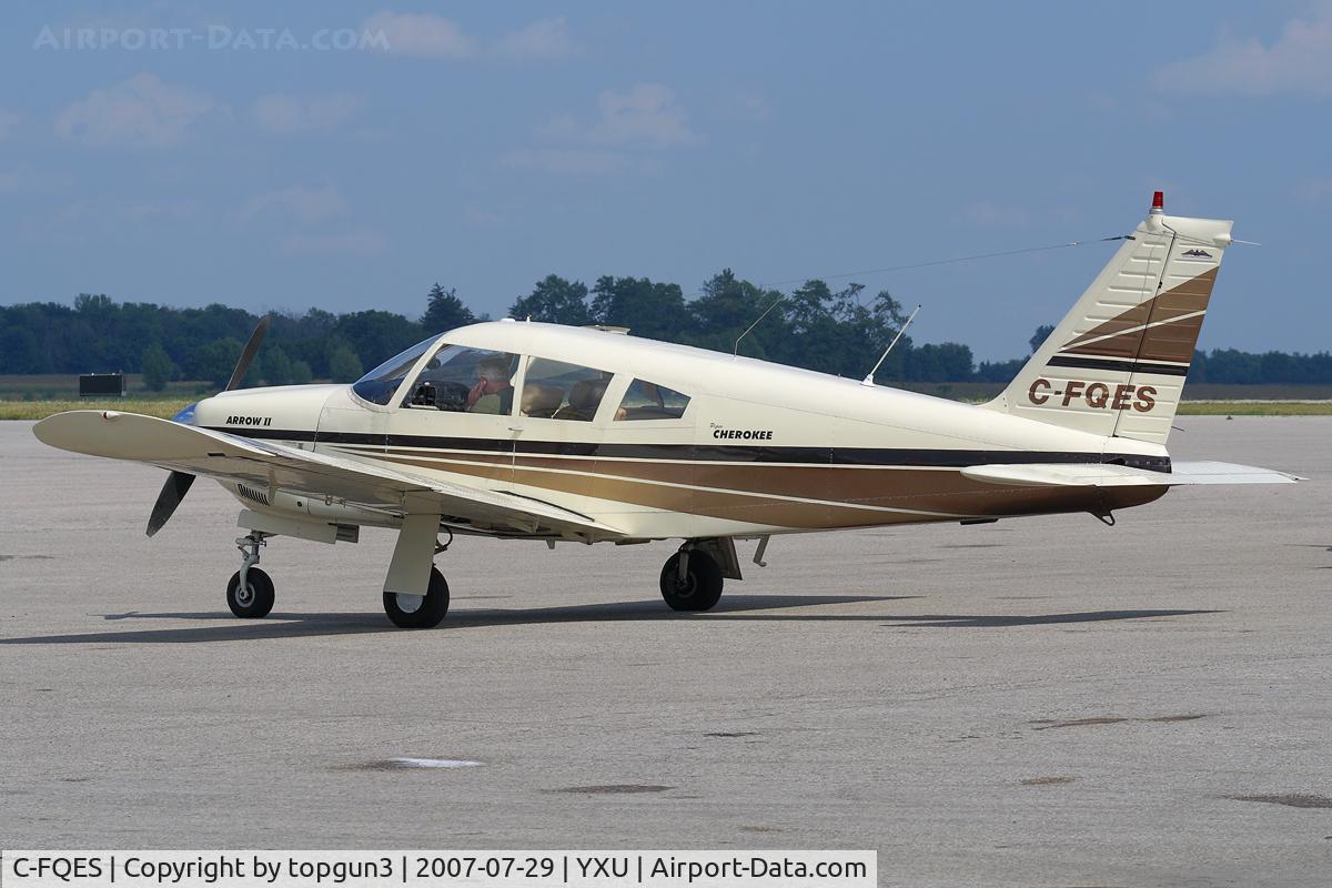 C-FQES, 1969 Piper PA-28R-200 C/N 28R-35378, Parked at ESSO ramp.