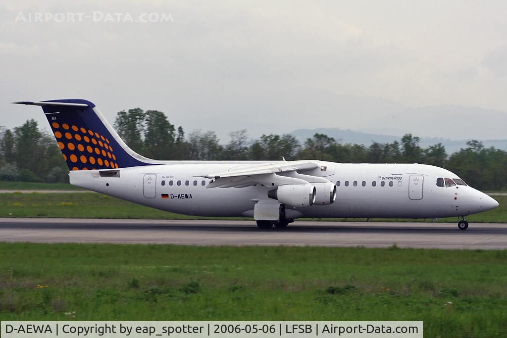 D-AEWA, 1990 British Aerospace BAe.146-300A C/N E3163, departing rwy 16 to FRA