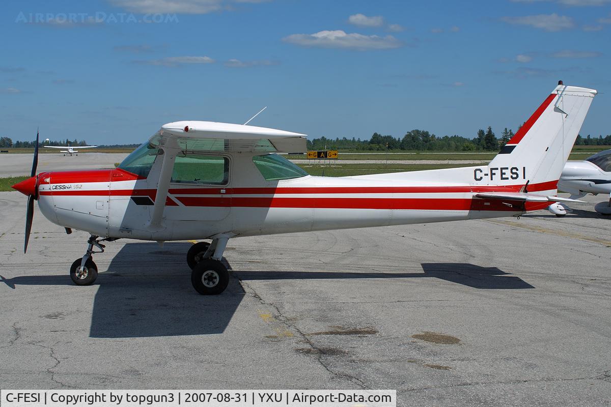 C-FESI, 1979 Cessna 152 C/N 15283064, Parked in front of Katana Kafe.