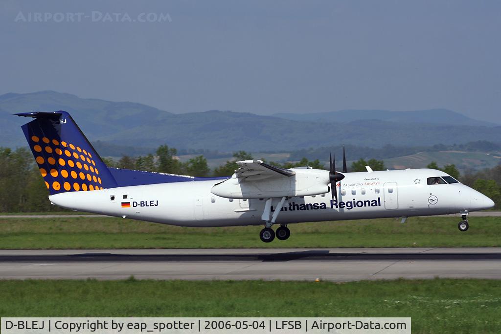 D-BLEJ, 1998 De Havilland Canada DHC-8-314 Dash 8 C/N 521, landing onrwy 16 coming from MUC