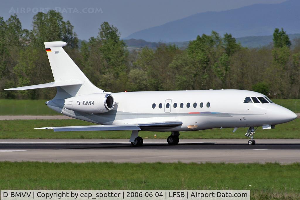 D-BMVV, 2005 Dassault Falcon 2000EX C/N 42, departing on rwy 16
