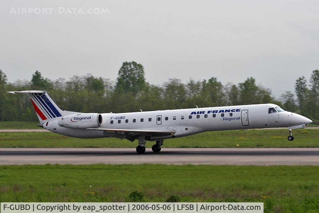 F-GUBD, 2000 Embraer ERJ-145LR (EMB-145LR) C/N 145333, landing on rwy 16