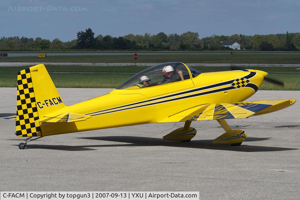 C-FACM, 2002 Vans RV-8 C/N 81377, Taxiing across Ramp III for departure.