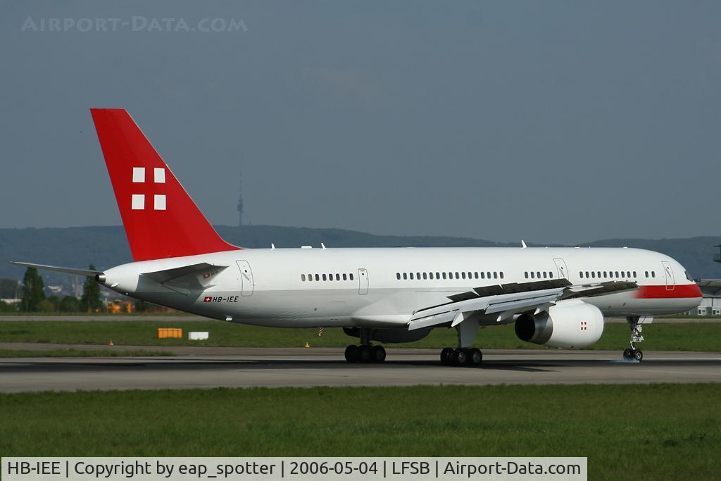 HB-IEE, 1989 Boeing 757-23A C/N 24527, landing on rwy 16 incoming from GVA