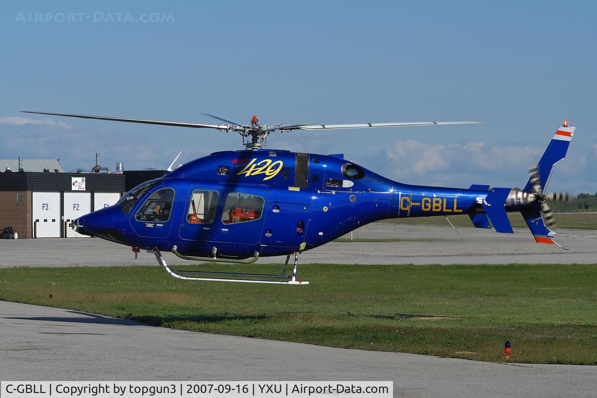 C-GBLL, 2006 Bell 429 GlobalRanger C/N 54801, Landing next to Ramp III.