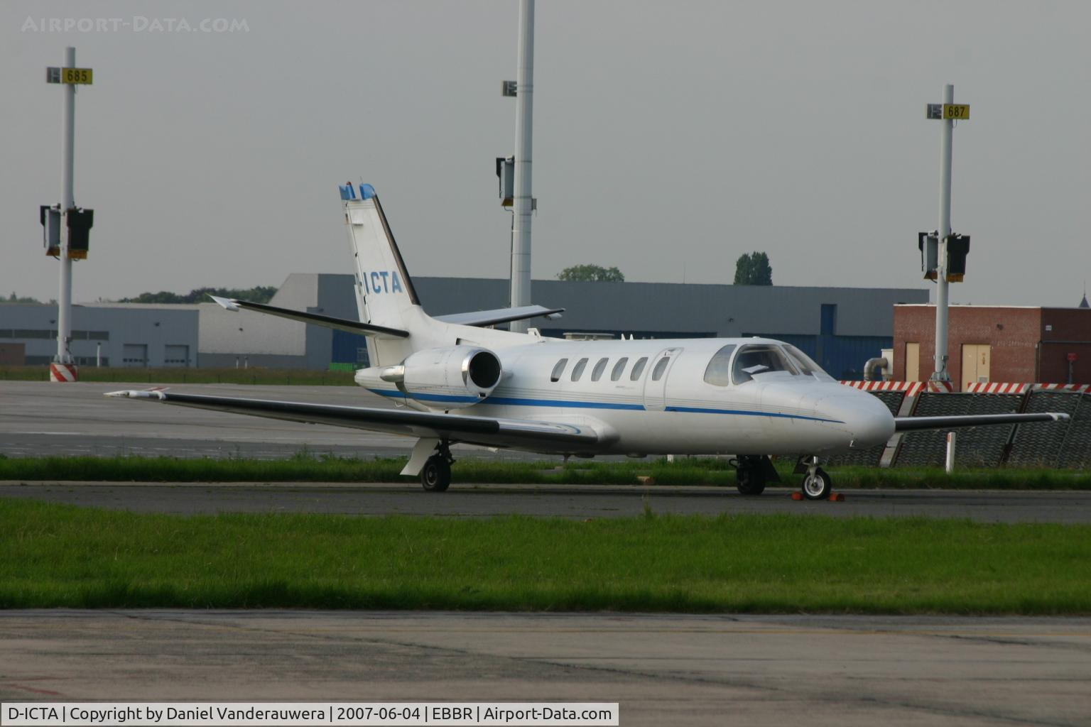 D-ICTA, 1988 Cessna 551  Citation II/SP C/N 551-0051, parked on ABELAG apron