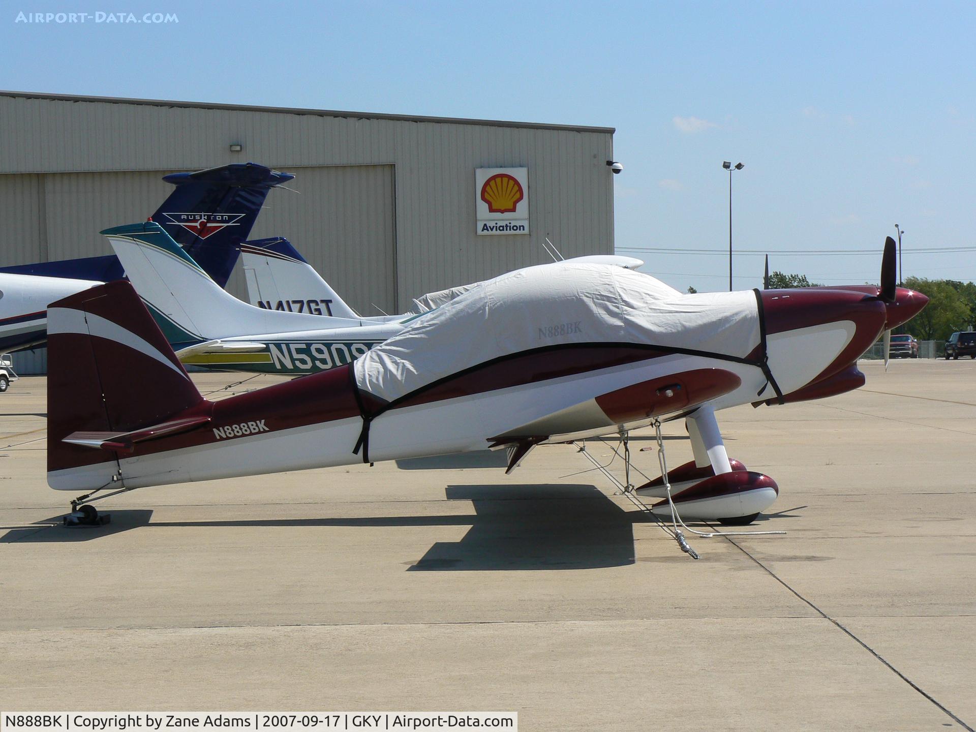N888BK, 2006 Vans RV-8 C/N 80456, on the ramp at Arlington Muni