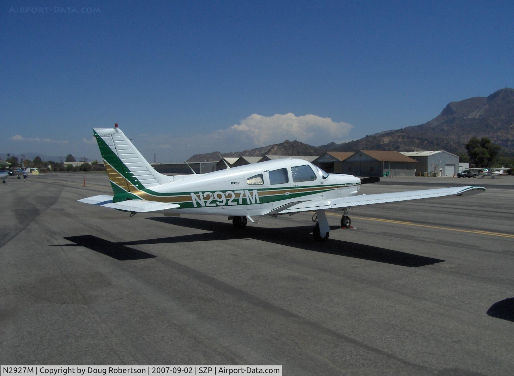 N2927M, 1977 Piper PA-28R-201 Cherokee Arrow III C/N 28R-7837106, 1977 Piper PA-28R-201 ARROW III, Lycoming IO-360-C1C 200 Hp