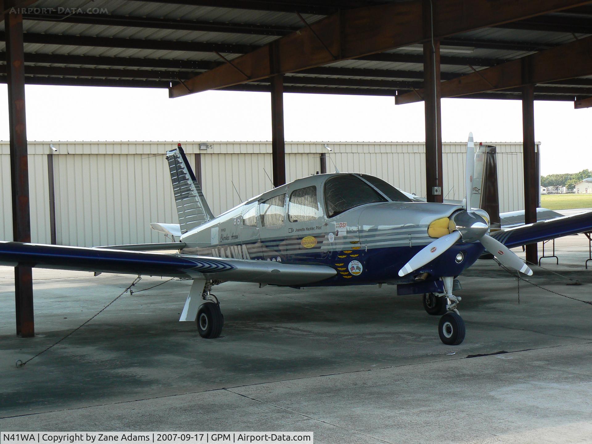 N41WA, 1967 Piper PA-28R-180 Cherokee Arrow C/N 28R-30211, Marion Jayne cross country race paint