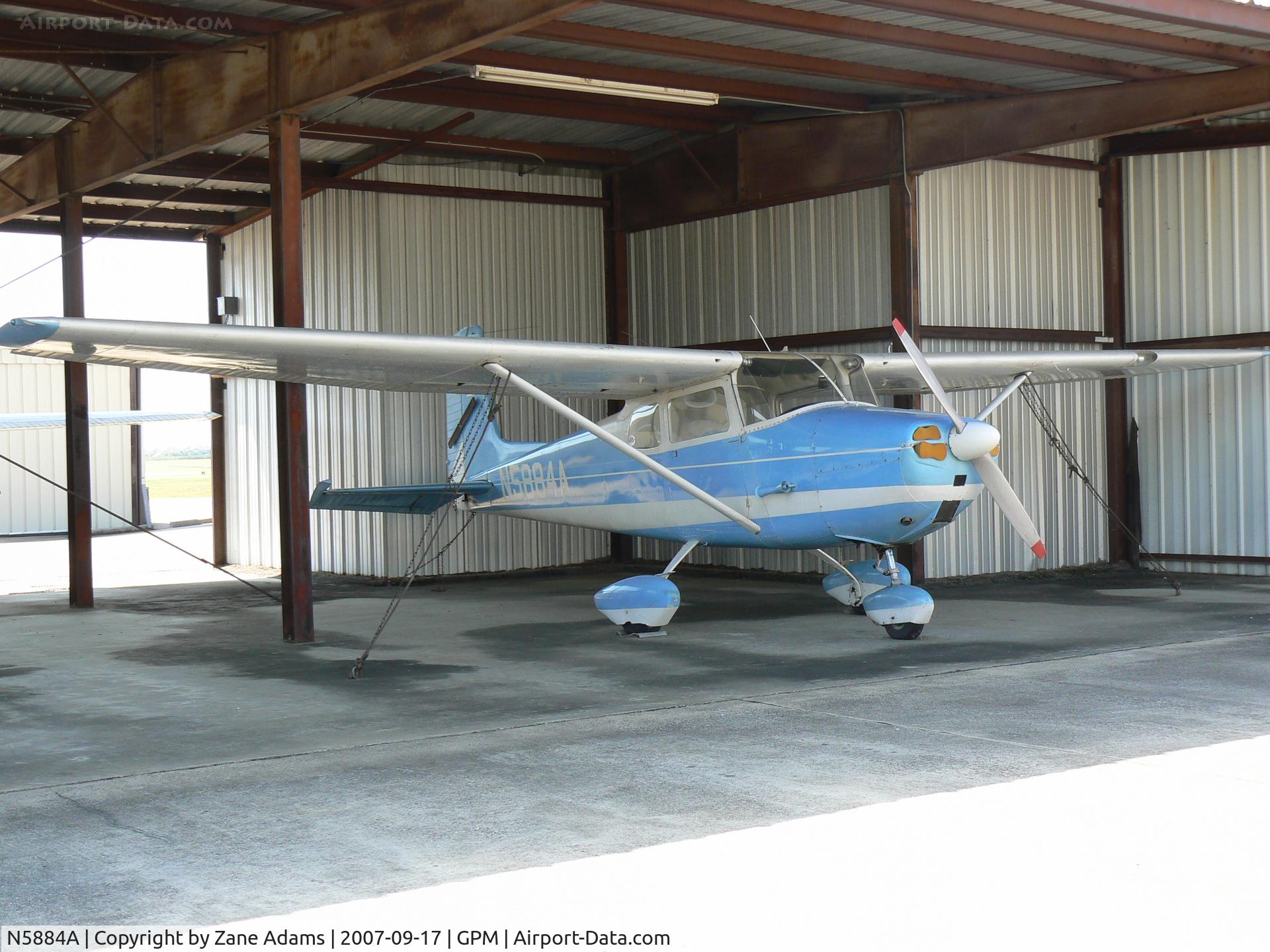N5884A, 1956 Cessna 172 C/N 28484, In hanger at Grand Prairie