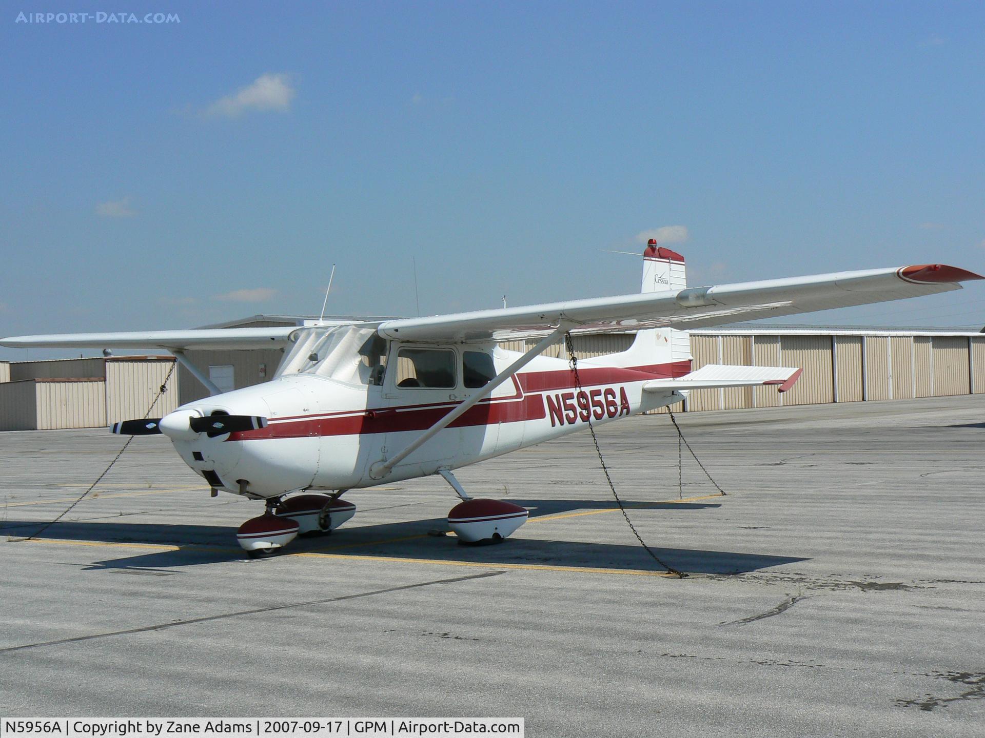 N5956A, 1956 Cessna 172 C/N 28556, on the ramp at Grand Prairie