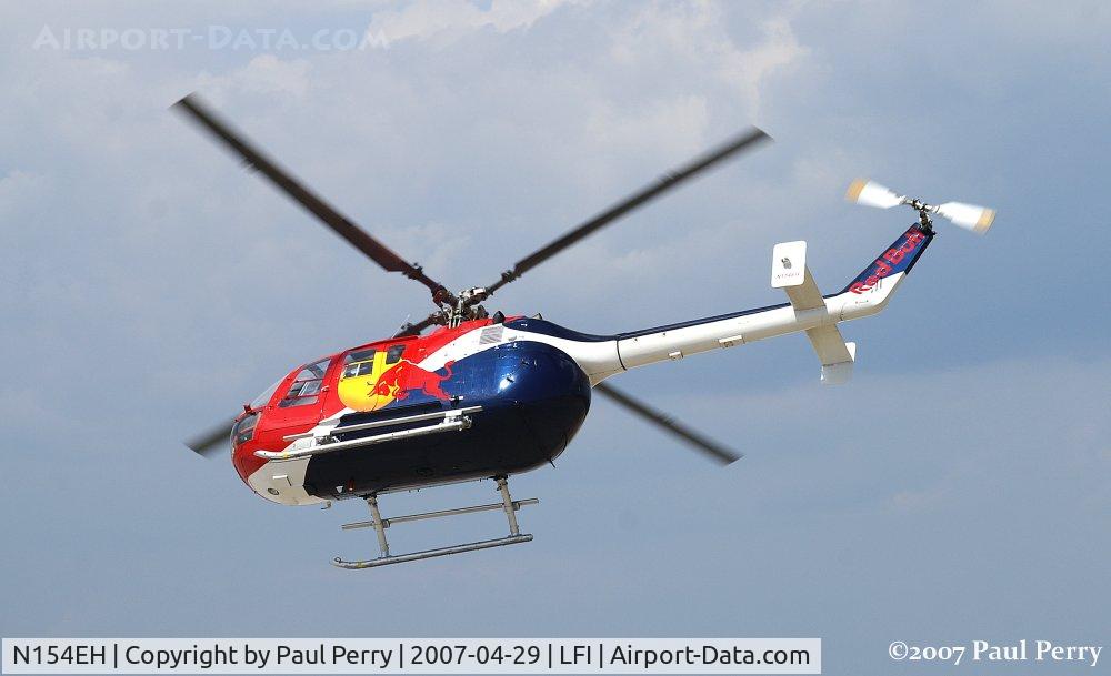 N154EH, 1985 MBB Bo-105CBS-4 C/N S-704, Headed out to show-center