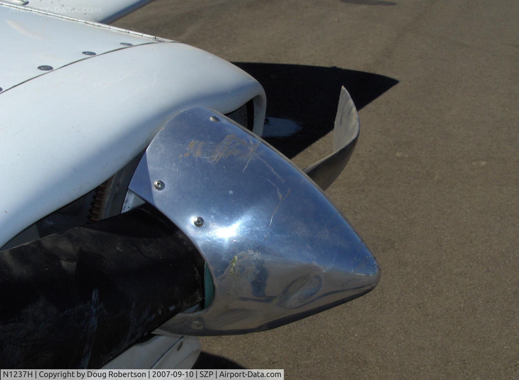 N1237H, Piper PA-28-140 Cruiser C/N 28-7725137, 1976 Piper PA-28-140 CRUISER, Lycoming O-320-E3D 150 Hp, landed long on Rwy 22-overran end and crashed into dirt berm, aircraft totaled by Insurance Co., landing gear, prop, wings, fuselage damage, spinner dents