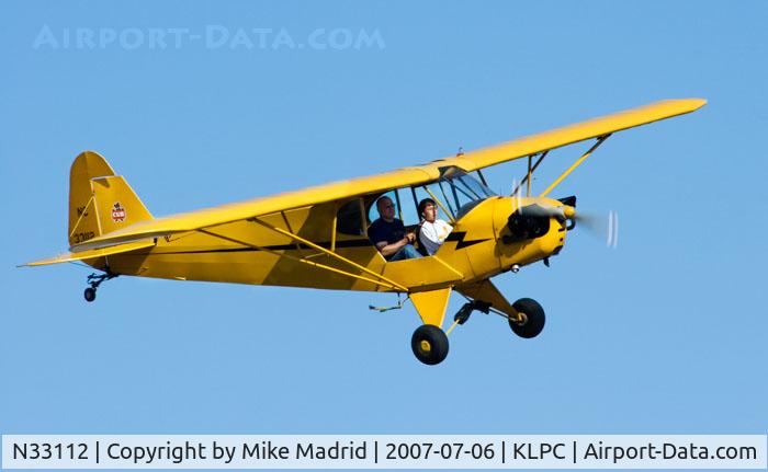 N33112, 1940 Piper J3C-65 Cub Cub C/N 5830, At West Coast Piper Cub Fly-in Lompoc 2007