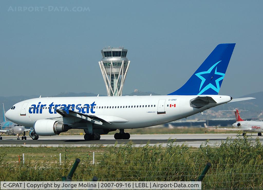 C-GPAT, 1992 Airbus A310-308 C/N 597, Aligned RWY 25L for take off.