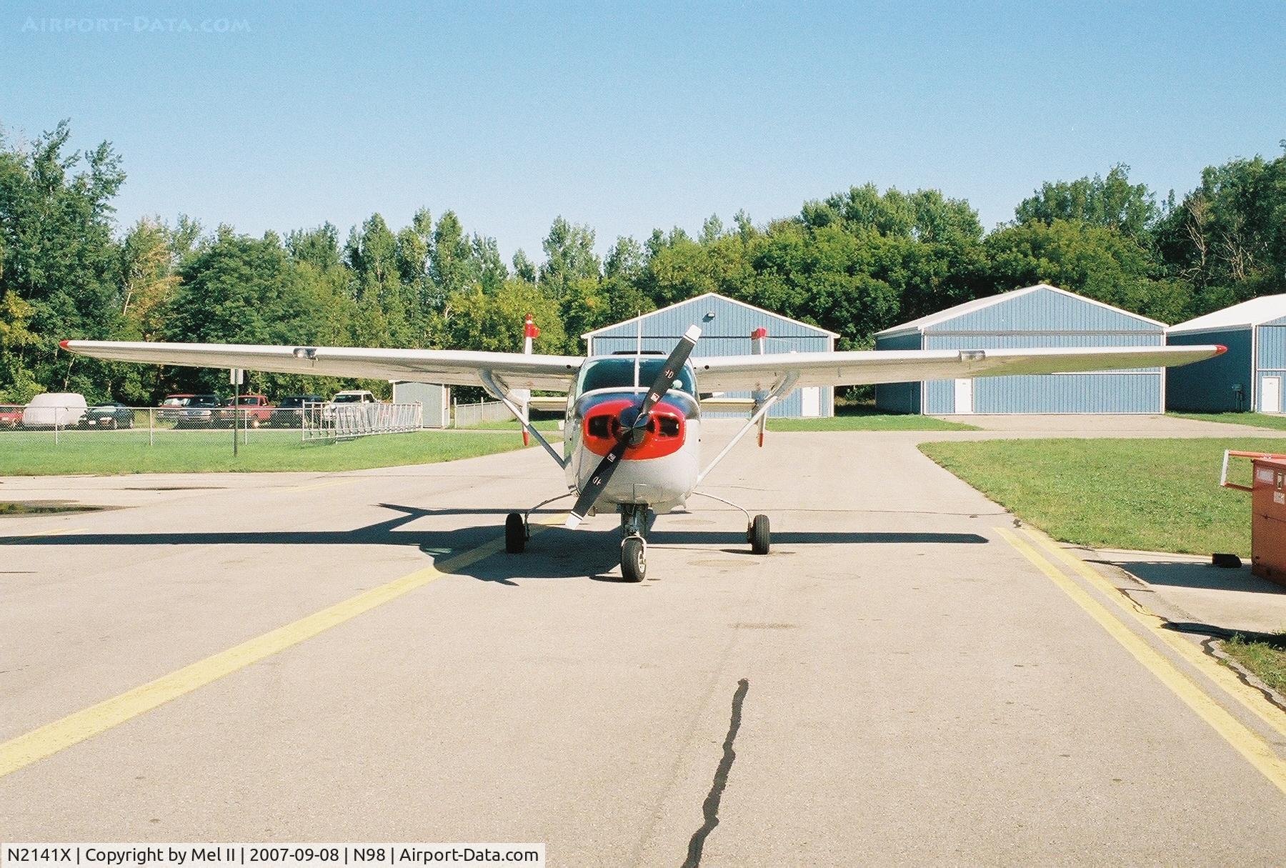 N2141X, 1965 Cessna 337 Super Skymaster C/N 337-0041, Parked @ Boyne City Municipal Airport (N98)