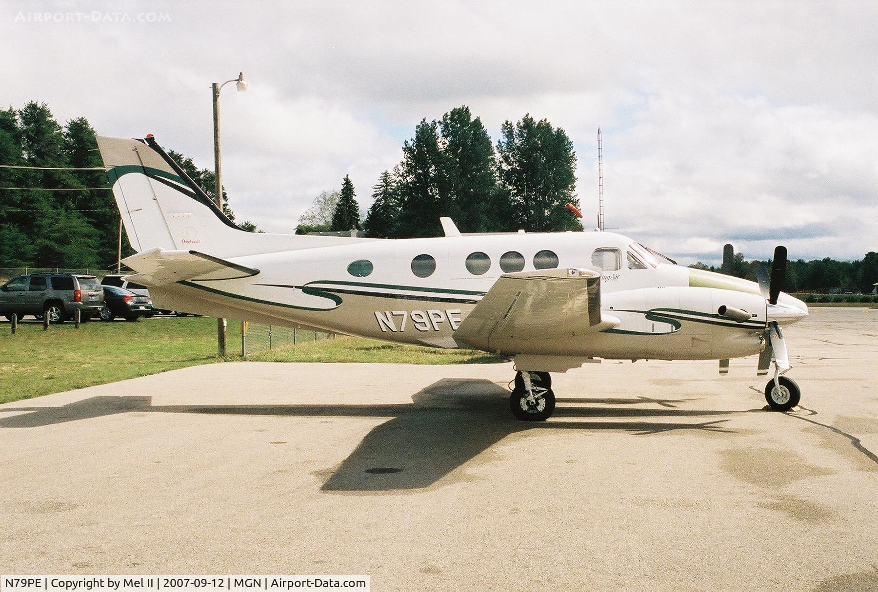 N79PE, Raytheon Aircraft Company C90A C/N LJ-1724, Parked @ Harbor Springs Airport (TVC)