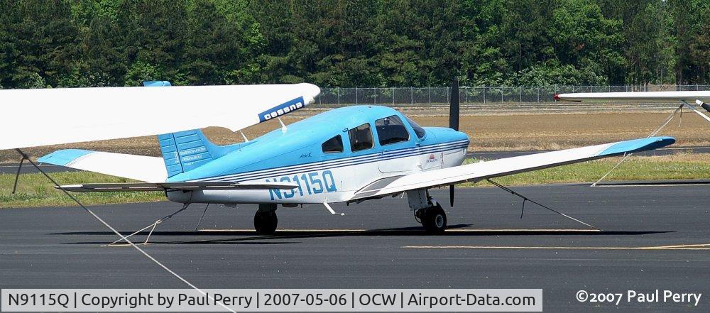 N9115Q, 1987 Piper PA-28-181 C/N 2890033, Talk about bright!