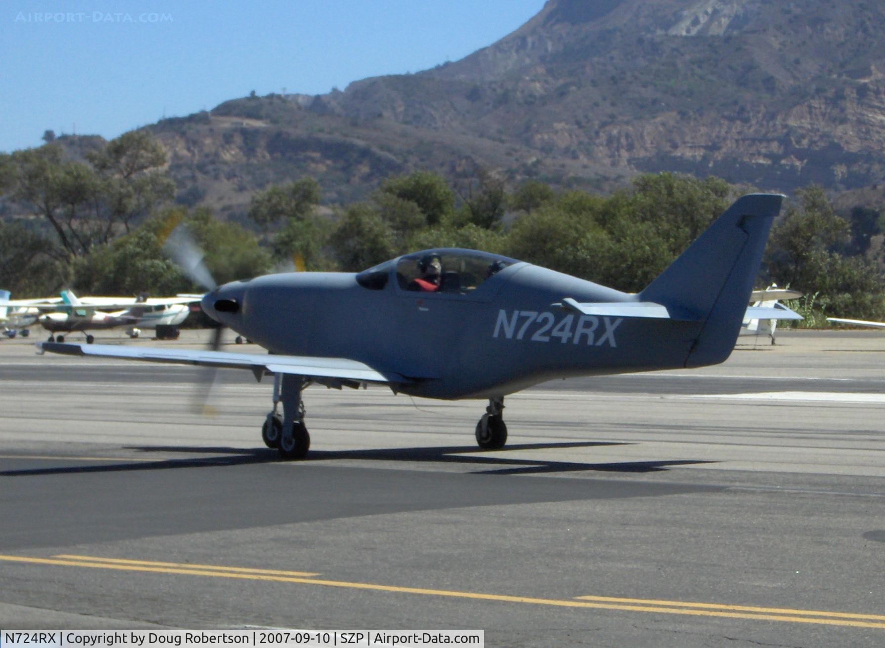 N724RX, 2006 Legend Aircraft Legend C/N 001, 2006 Dan Gray SPECIAL TURBINE LEGEND, Walter M 601-D turbine, 724 shp, taxi to rwy 22