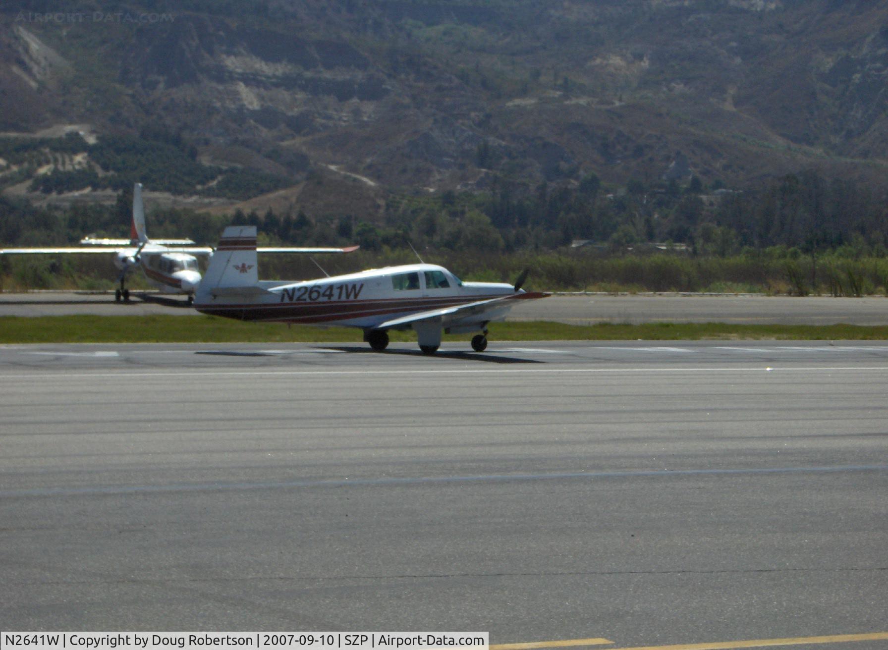 N2641W, 1966 Mooney M20C Ranger C/N 3303, 1966 Mooney M20C, Lycoming O&VO-360 180 Hp, landing Rwy 22
