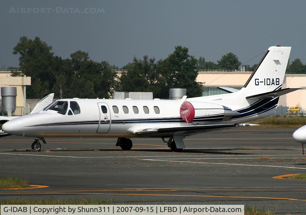 G-IDAB, 2000 Cessna 550 Citation II C/N 550-0917, parked at the general aviation apron