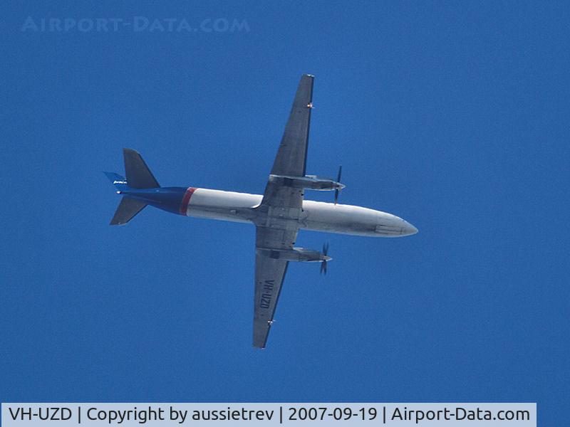 VH-UZD, 1981 Fairchild SA-227AC Metro III C/N AC-490, First sighting of this Beechcraft for me as it headed East over the Gold Coast