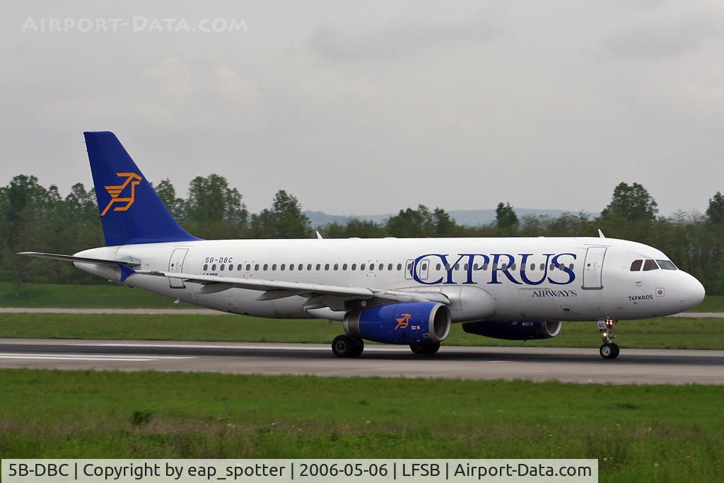 5B-DBC, 1992 Airbus A320-231 C/N 295, departing rwy 16