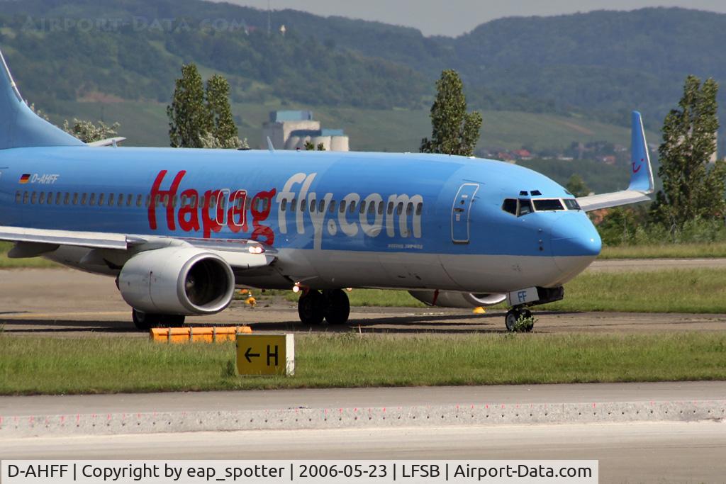 D-AHFF, 1998 Boeing 737-8K5 C/N 27980, departing on rwy 16