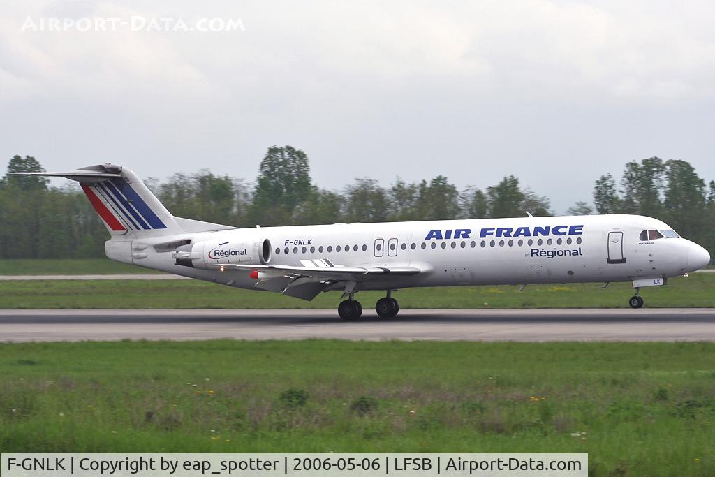 F-GNLK, 1990 Fokker 100 (F-28-0100) C/N 11307, arriving from Paris CDG