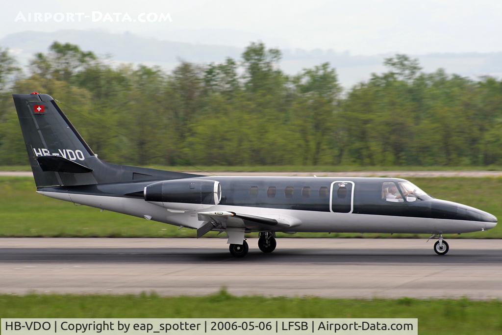HB-VDO, 1979 Cessna 551 Citation II/SP C/N 551-0133, landing on rwy 16
