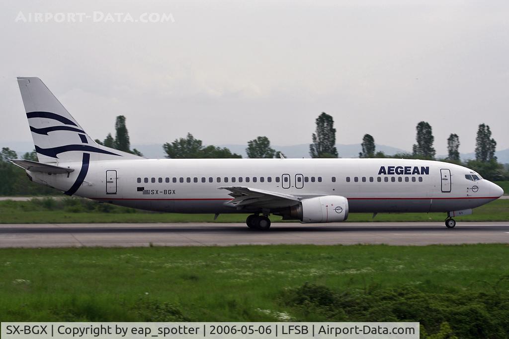 SX-BGX, 1989 Boeing 737-46B C/N 24124, departing on rwy 16