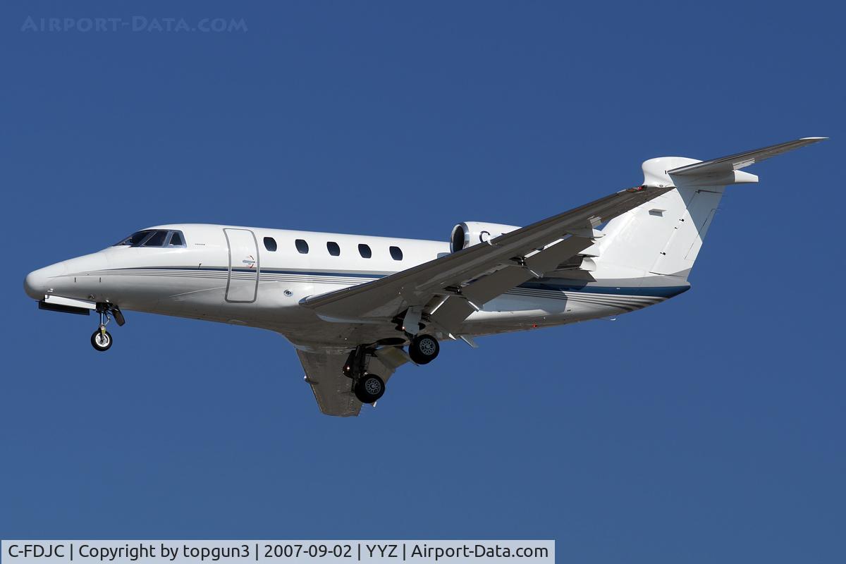 C-FDJC, 1985 Cessna 650 Citation III C/N 650-0080, Short final for RWY23.