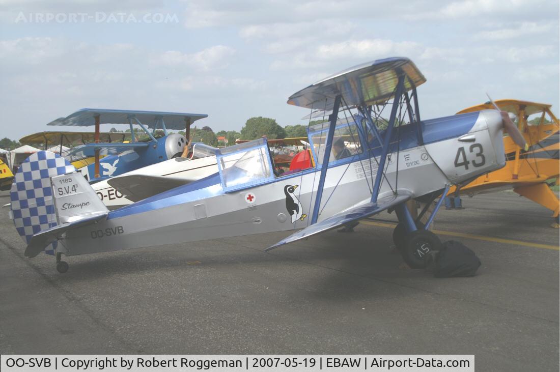 OO-SVB, 1952 Stampe-Vertongen SV-4B C/N 1185, 17 th Antwerp Stampe Fly In.
