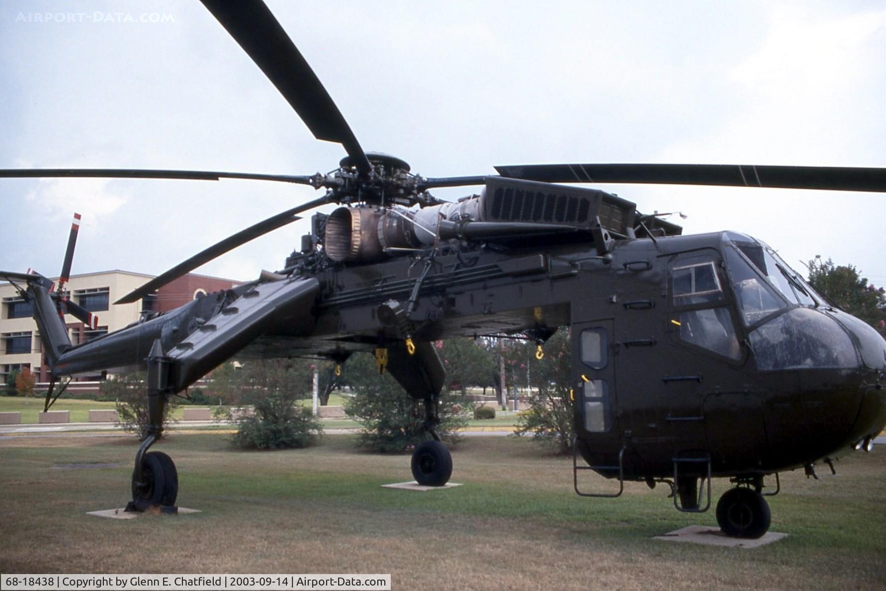 68-18438, 1968 Sikorsky CH-54A Tarhe C/N 64.040, CH-54A at the Army Aviation Museum