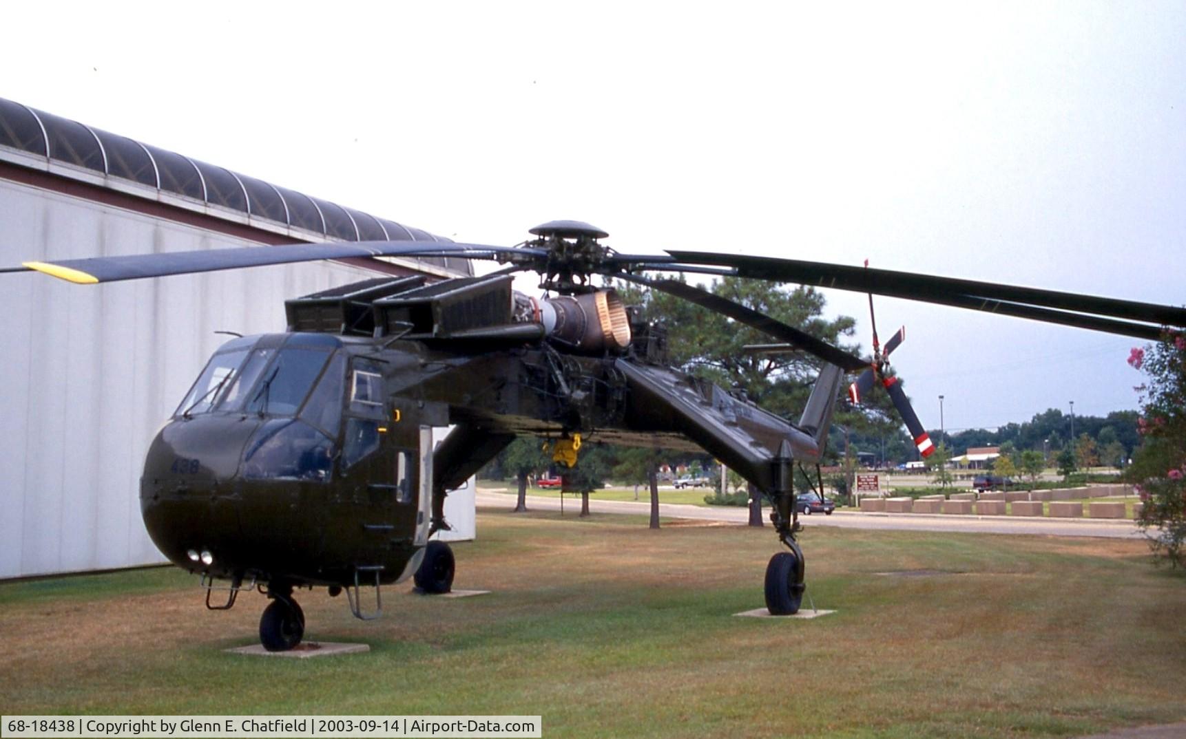 68-18438, 1968 Sikorsky CH-54A Tarhe C/N 64.040, CH-54A at the Army Aviation Museum