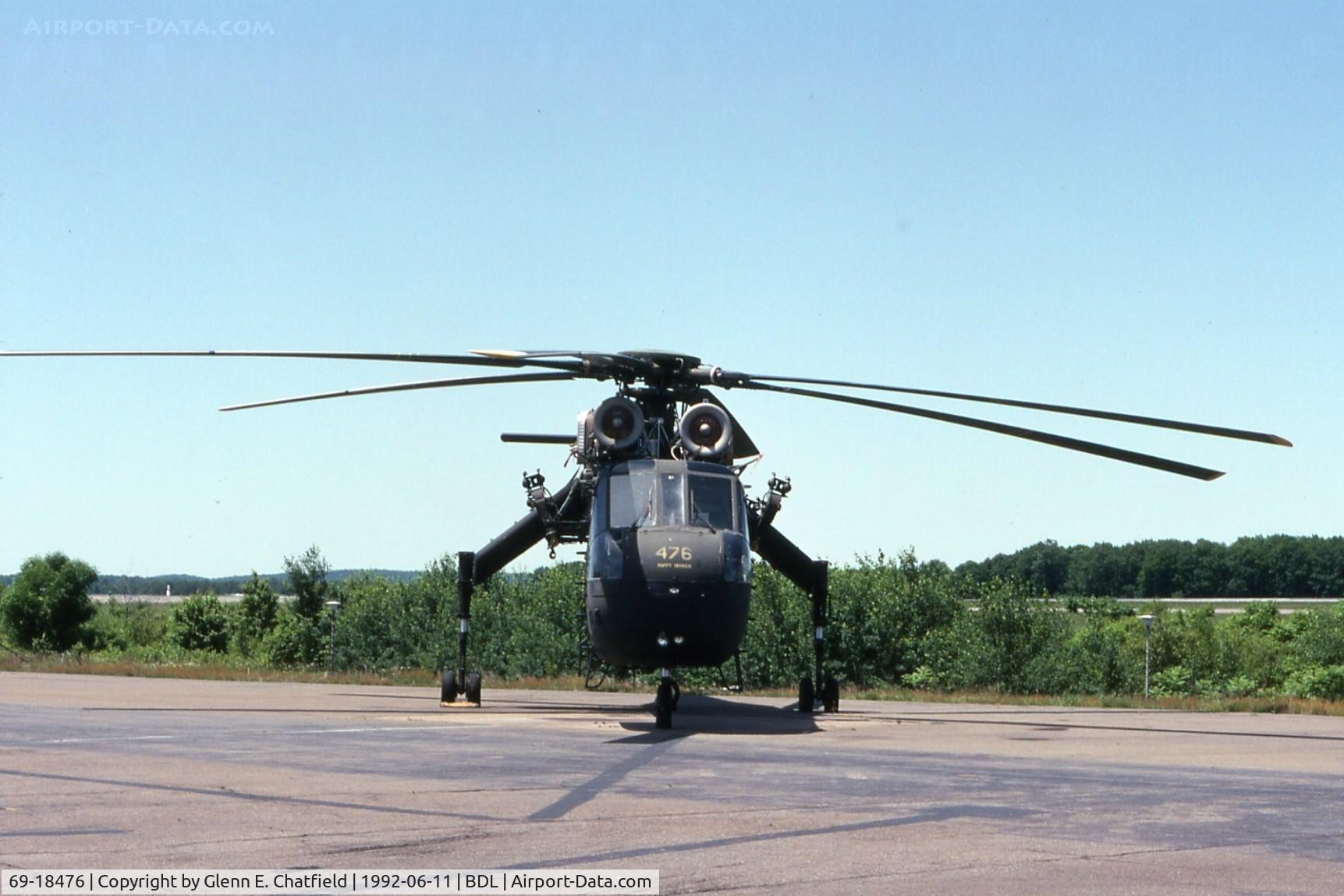 69-18476, 1970 Sikorsky S-64F Skycrane C/N 64084, When active as CH-54B 69-18476